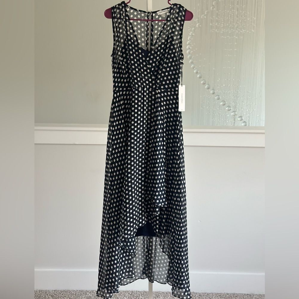 Calvin Klein Polka dot Sleeveless midi dress - Picture 5 of 8